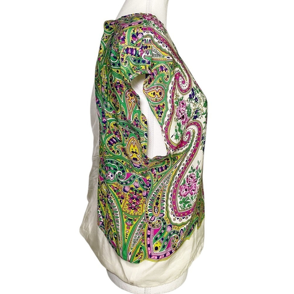 Maeve Silk Floral Print Women's Top - Picture 3 of 13